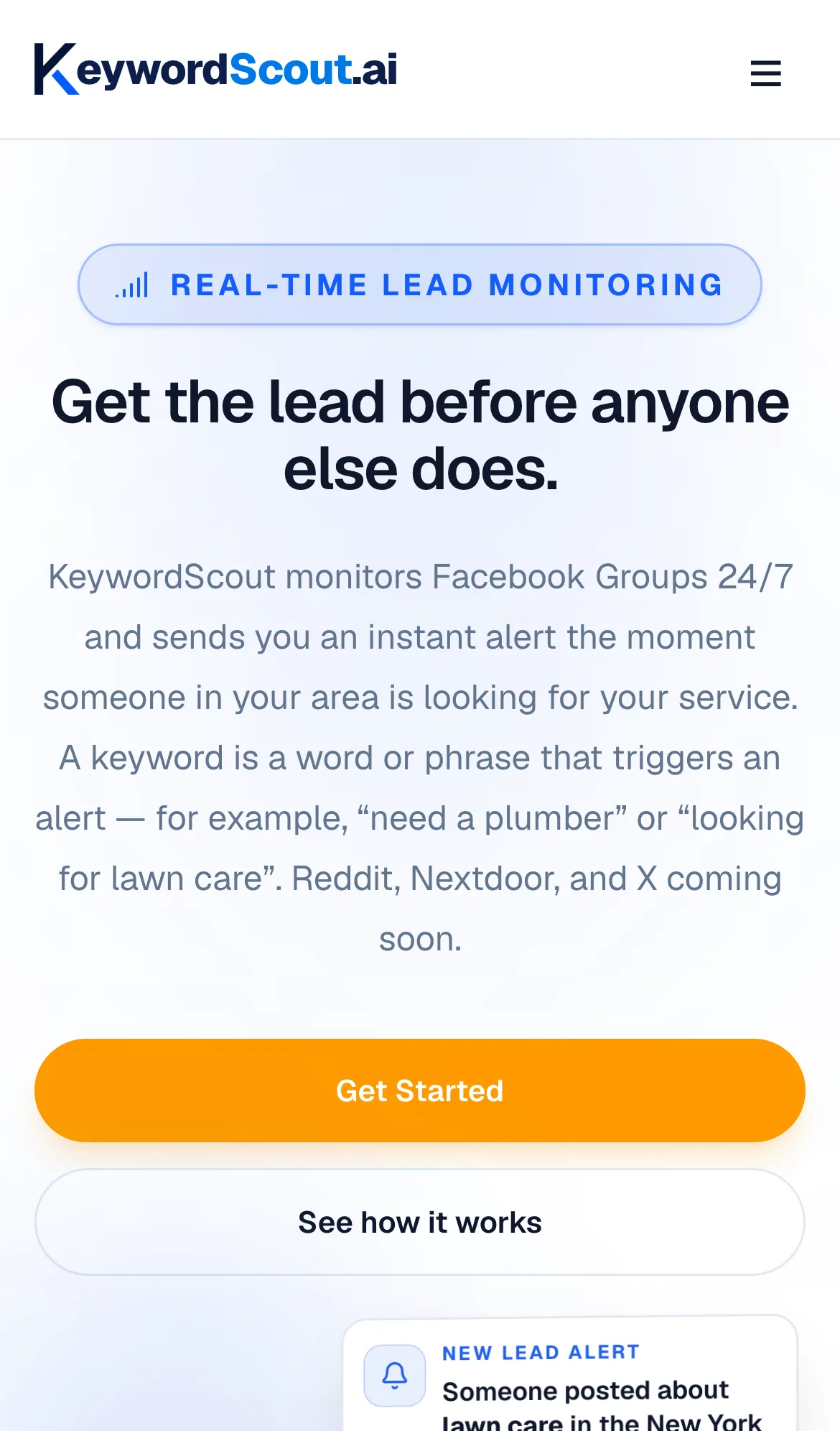 KeywordScout.ai mobile preview